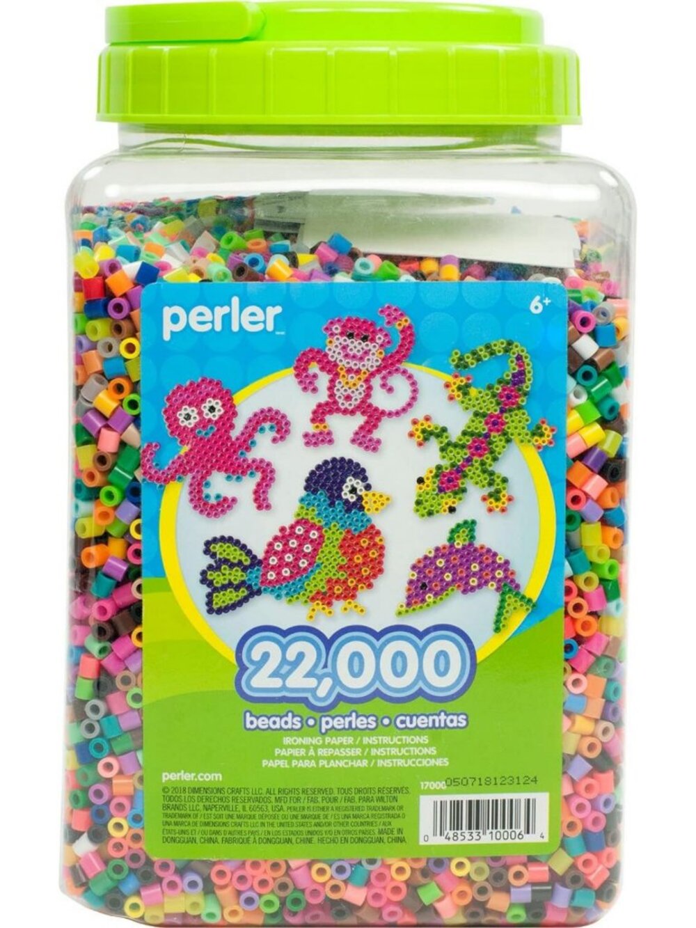 22000 Assorted Multi-Mix Fuse Beads Jar for Crafts, DIY Projects & Kids